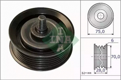 WILMINK GROUP wg1253152 -  Паразитный / ведущий ролик, поликлиновой ремень